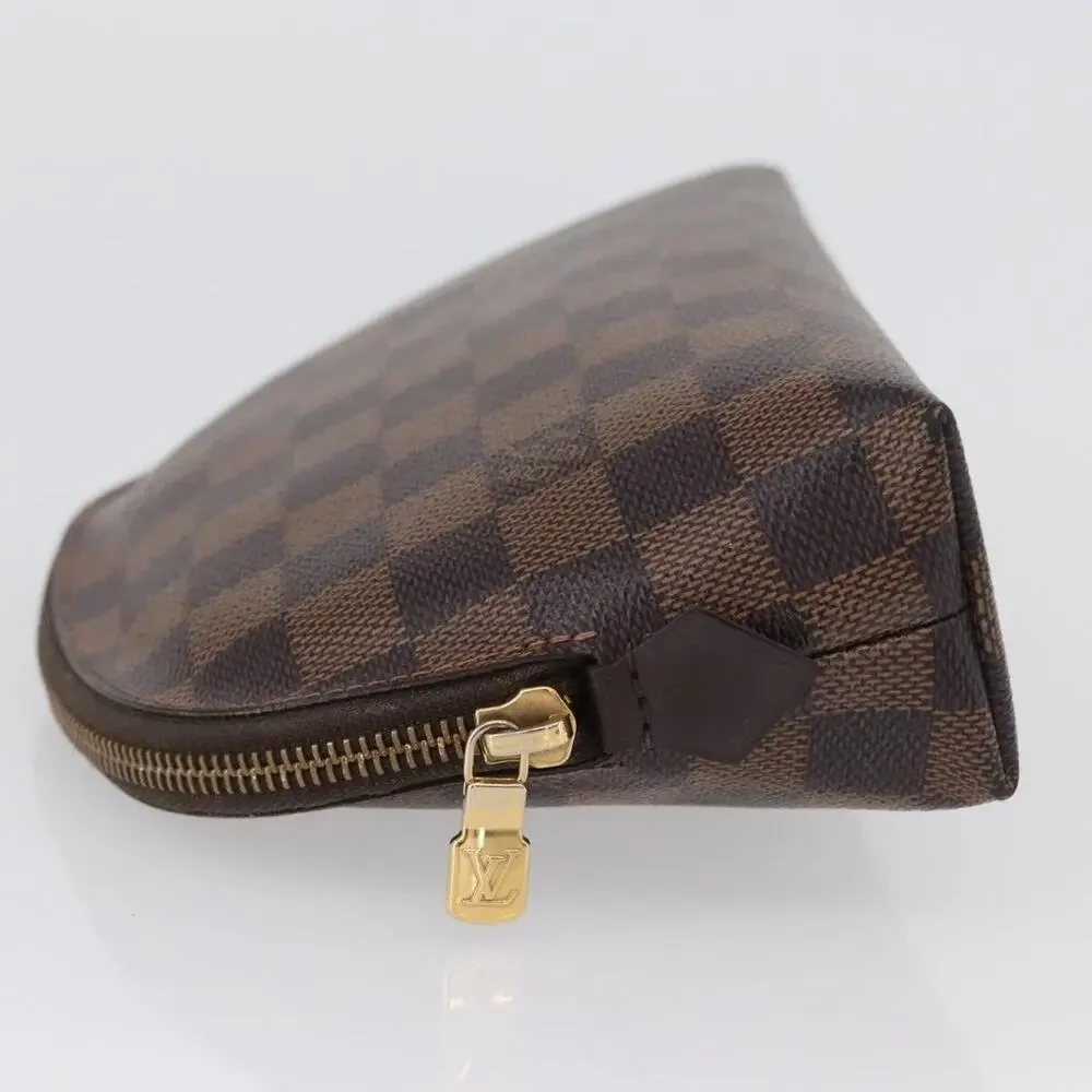Louis Vuitton Damier Ebene Pochette Cosmetic GM Pouch Brown